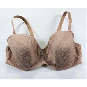 ThirdLove Everyday Lace T-Shirt Bra Size 38D Nude Beige Underwire Comfort
